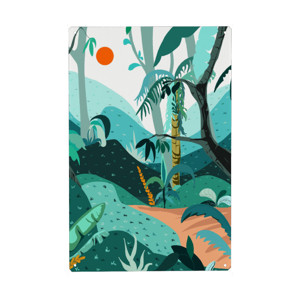 Metall Poster "Dschungelparadies" artboxONE - Natur