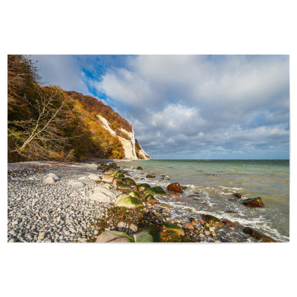 Poster "Steine, Meer, Kreidefelsen" artboxONE - Natur,Reise,Reise / Strand und Meer