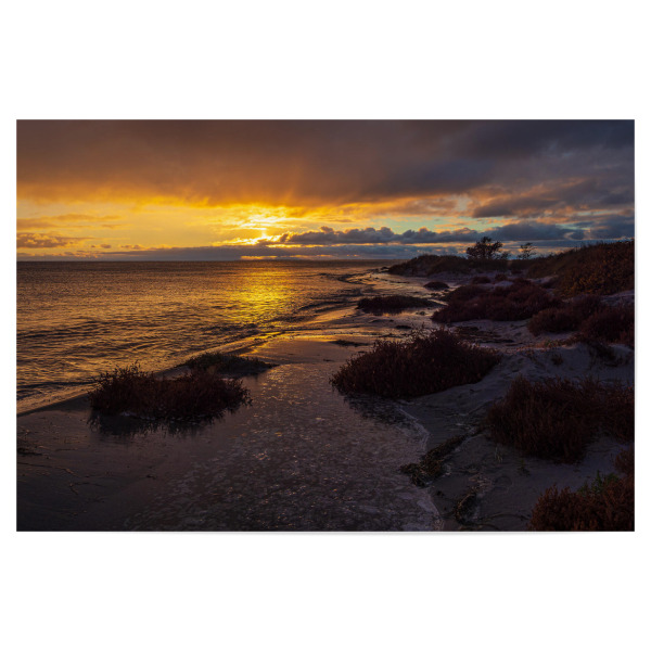 Poster 30x20 cm "Sonnenuntergang auf Moen" artboxONE - Natur,Reise,Reise / Strand und Meer