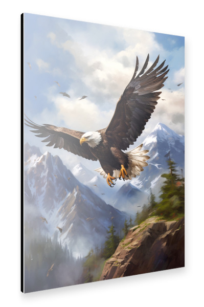 Alu-Dibond "Eagle Mountains (matart)" 30x20 cm artboxONE