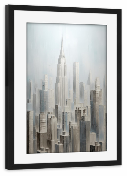 Poster mit Rahmen schwarz "New York Liebe" artboxONE - Städte / New York,Architektur,Reise / Länder