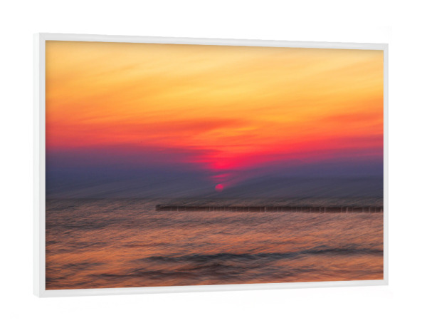 Poster mit weißem Rahmen "Im letzten Licht des Tages" artboxONE - Natur,Reise / Strand und Meer