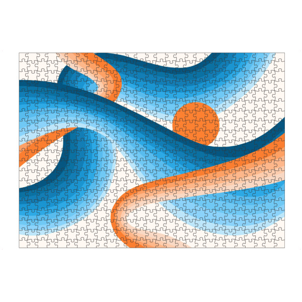 Puzzle Ravensburger "Rise, Abstract Retro Sunrise" artboxONE - Abstrakt