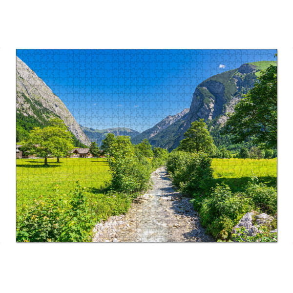 Puzzle Ravensburger "Bach, Berge, Ahornbäume" artboxONE - Natur,Reise