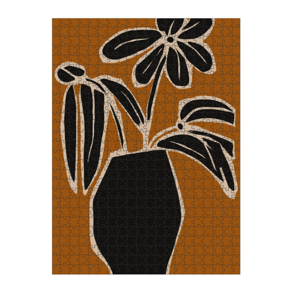 artboxONE Puzzle "Stillleben In Ocker" artboxONE - Floral,Abstrakt,Für Mama