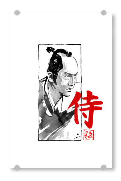 Acrylglasbild "Kumitate-Samurai" artboxONE - Reise / Asien - Samurai,Sumie,Japan,Kanji