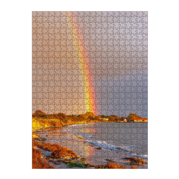 artboxONE Puzzle "Küste mit Regenbogen" artboxONE - Natur,Reise,Reise / Strand und Meer
