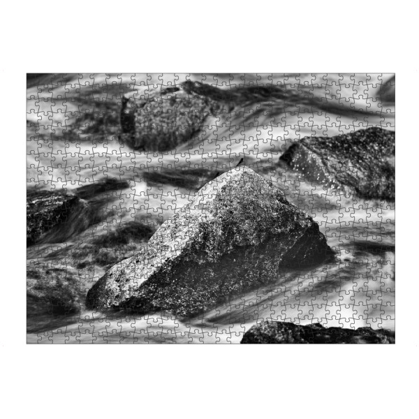 Puzzle Ravensburger "Steine und Wasser" artboxONE - Natur,Schwarzweiß