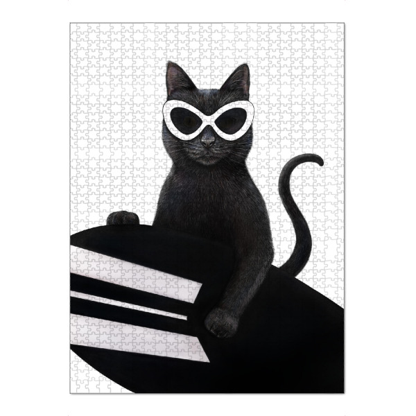 Puzzle Ravensburger "Katzensurfer" artboxONE - Tiere,Comic,Fashion,Für Mama,Lustig