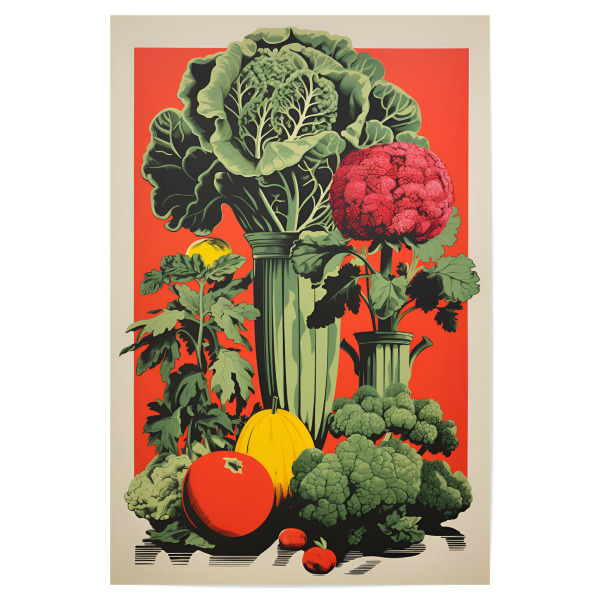 Poster "Gesund Essen" artboxONE - Essen & Trinken,Abstrakt,Essen & Trinken / Obst & Gemüse