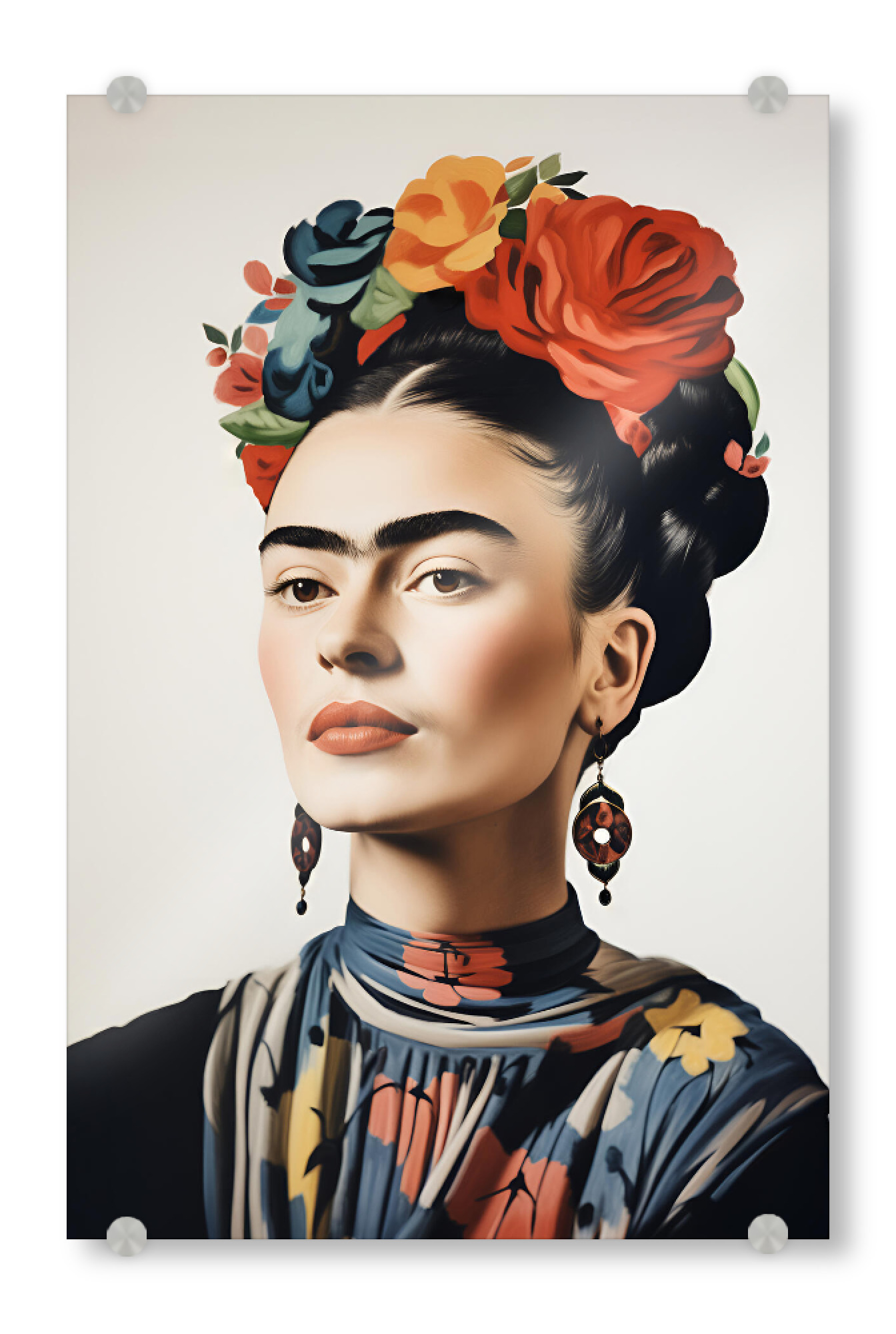 Acrylglasbild "Kahlo Love" artboxONE - Floral,Menschen,Fashion