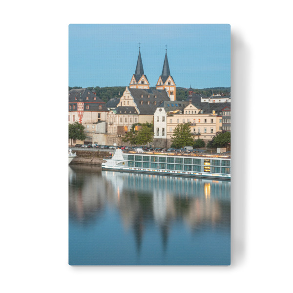 Leinwandbild "Blaue Stunde Koblenz" artboxONE - Städte
