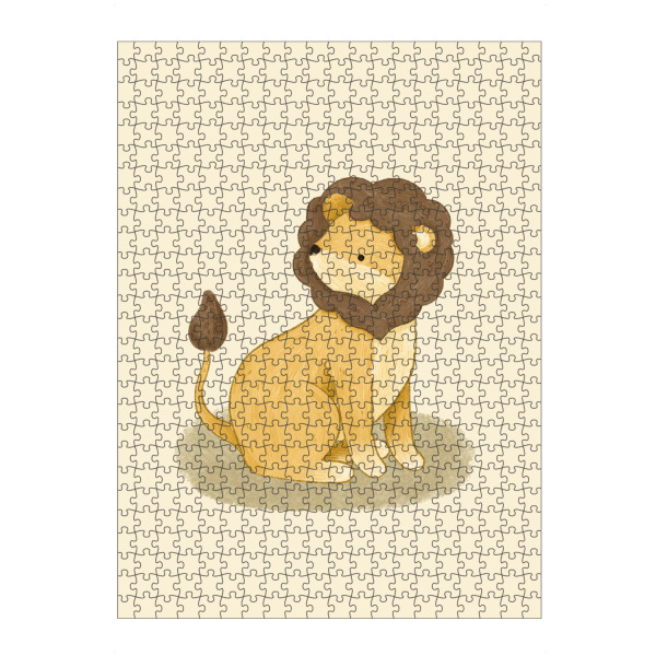 Puzzle Ravensburger "Anna Lunak - Löwe" artboxONE - Natur,Für Kinder,Tiere - Tier,Löwe,Natur,Niedlich,Kinderzimmer,Tiger,Katze,Afrika,Safari,Steppe
