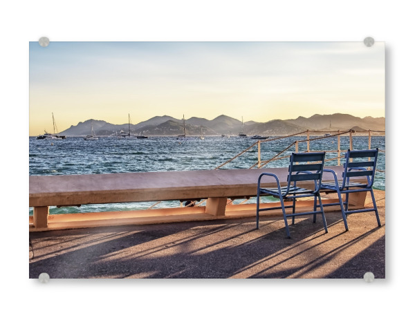 Acrylglasbild "Croisette Avenue" artboxONE - Städte,Reise,Reise / Strand und Meer,Reise / Länder,Städte / Weitere