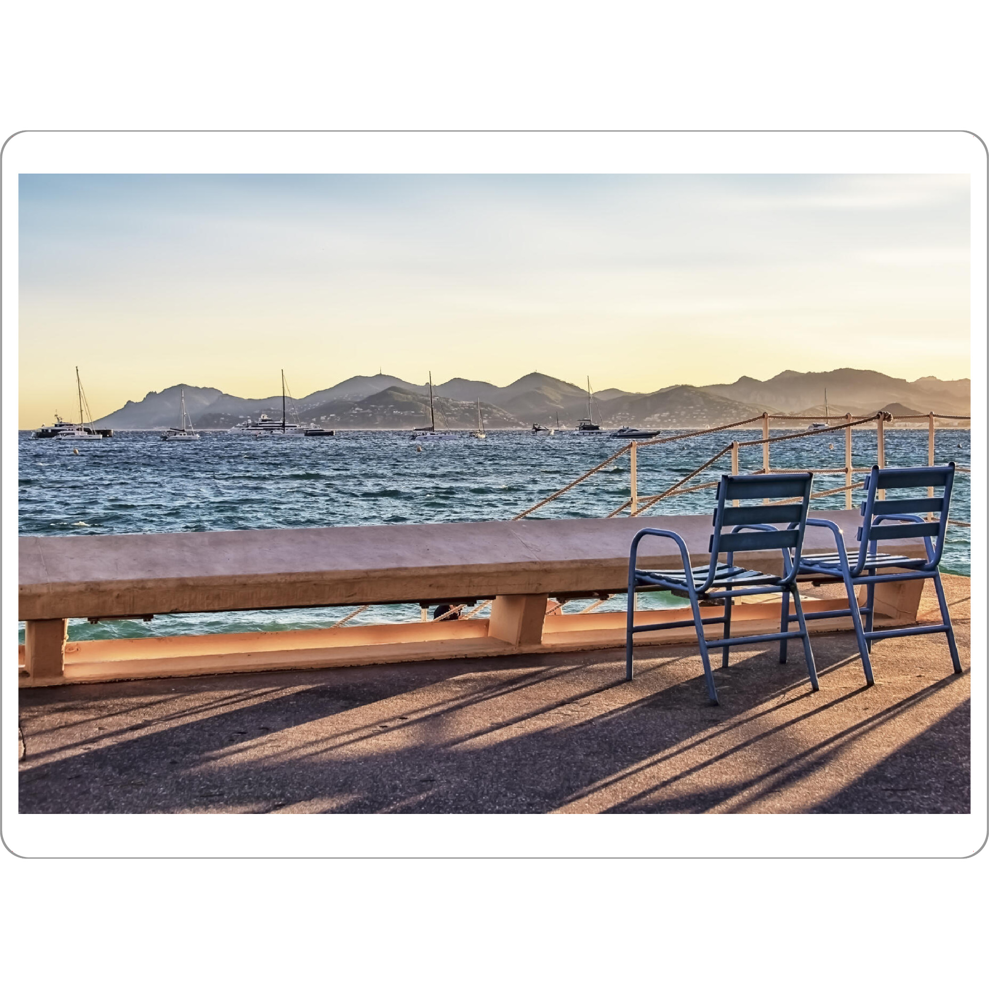 Tischset "Croisette Avenue" artboxONE - Städte,Reise,Reise / Strand und Meer,Reise / Länder,Städte / Weitere