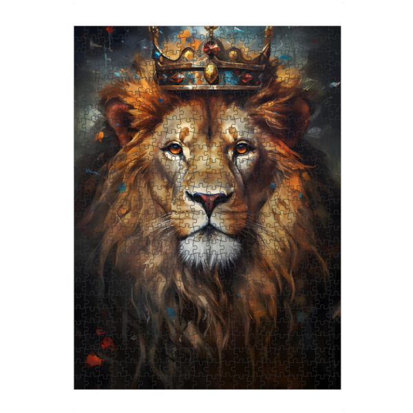 artboxONE Puzzle "King of the Lions" artboxONE - Tiere,Reise / Afrika