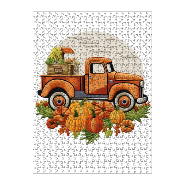 Puzzle Ravensburger "Herbstliches LKW-Kunstwerk" artboxONE - Essen & Trinken,Automobile,Festivals,Lustig