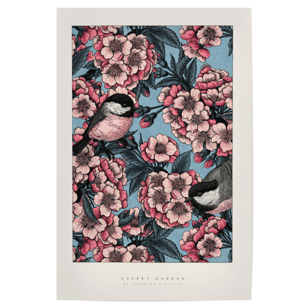 Poster 30x20 cm "Kirilova - Kirschen im Garten" artboxONE - Natur,Floral,Tiere