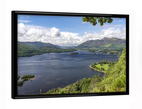Poster mit schwarzem Rahmen "Derwent Water im Lake District" artboxONE - Natur,Reise