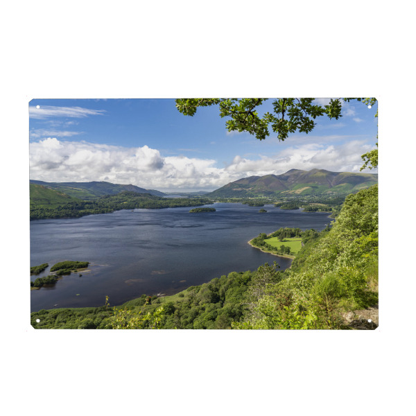 Metall Poster "Derwent Water im Lake District" artboxONE - Natur,Reise - England,Cumbria,Derwent water,Lake district,See,Lake,Landschaft