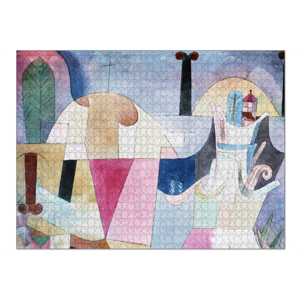 Puzzle Ravensburger "Black Columns in a Landscape" artboxONE - Städte,Abstrakt,Architektur,Für Mama,Für Papa