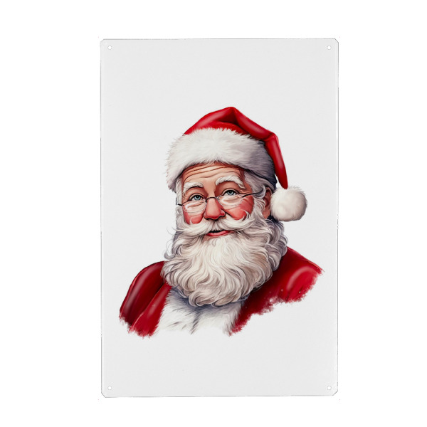 Metall Poster "Vintager Weihnachtsmann" artboxONE - Menschen,Weihnachten,Männer,Festivals