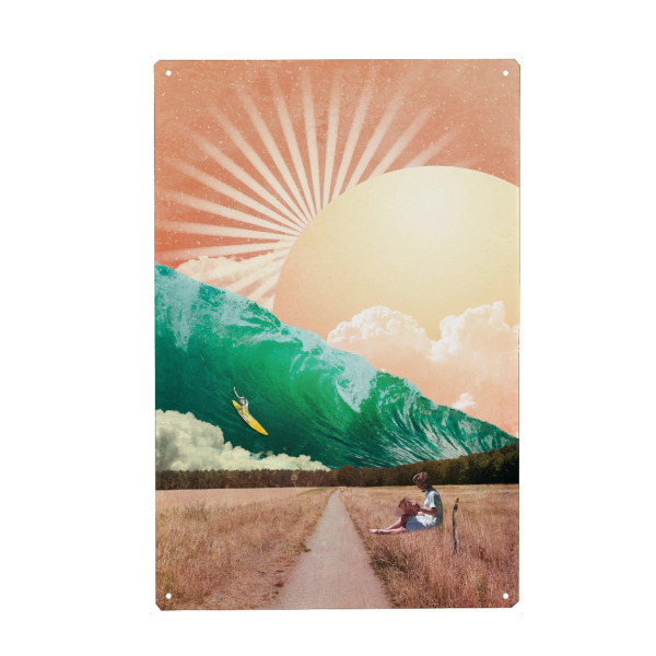 Holzbild "Let's play, boy!" artboxONE - Natur,Abstrakt,Reise / Strand und Meer,Fiktion