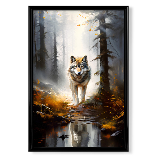 Wolf in the forest