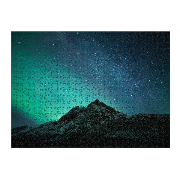 artboxONE Puzzle "Aurora Mountain" artboxONE - Natur,Galaxy