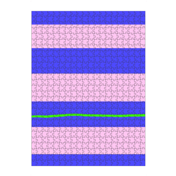 Puzzle Ravensburger "Blue stripes love" artboxONE - Abstrakt - Streifen,Stripes,Liebe,Cool,Trend,Neue hülle,Handyhülle,Bunt,Ute arnold,Hej ibiza
