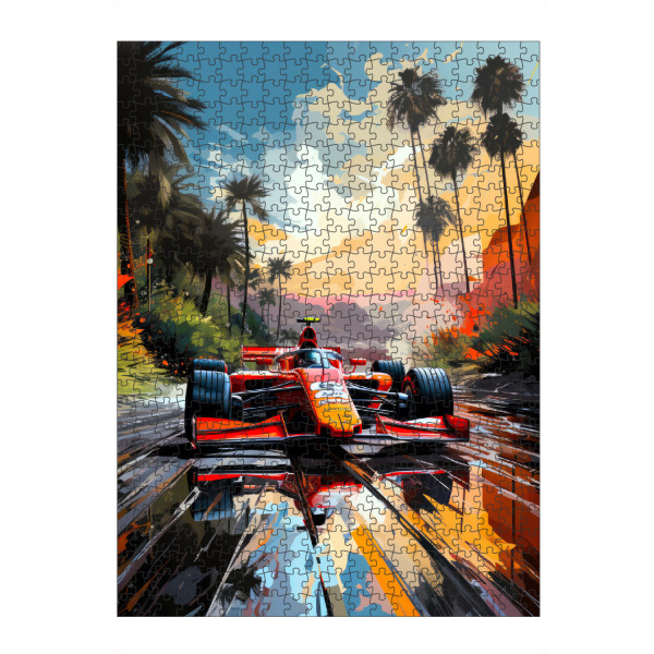 artboxONE Puzzle "Autos Rennsport Kunst A" artboxONE - Sport / Motorsport,Sport - Formel 1,Auto,Rennen,Sport,Auto,Autorennen - Bild formel 1