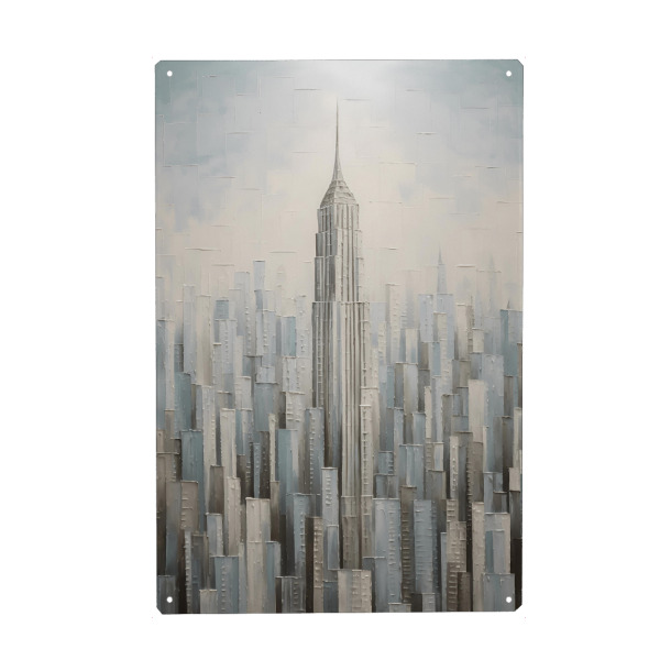 Metall Poster "Ney York Malerei" artboxONE - Städte / New York,Architektur,Reise / Länder