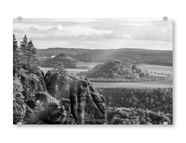 Acrylglasbild "Sandsteinformationen" artboxONE - Natur,Schwarzweiß,Reise / Länder