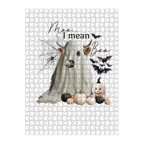 Puzzle Ravensburger "Muh, ich meine Buh" artboxONE - Tiere,Fashion,Festivals,Halloween