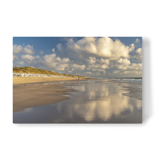 Leinwandbild "Westerland Sylt" artboxONE - Reise / Strand und Meer - Westerland,Weststrand,Brandenburgerstrand,Wolke,Sylt,Strand,Nordsee