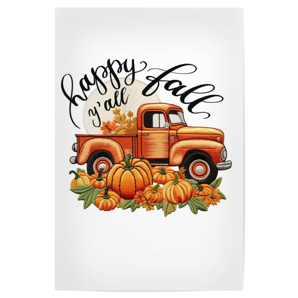 Poster "Frohen Herbst euch allen, Truck" artboxONE - Floral,Abstrakt,Automobile,Festivals