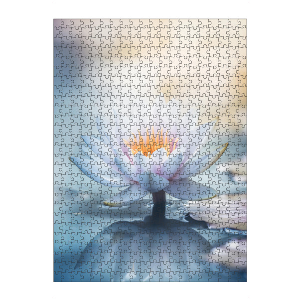 Puzzle Ravensburger "Perlentau Lotus" artboxONE - Natur,Floral,Liebe