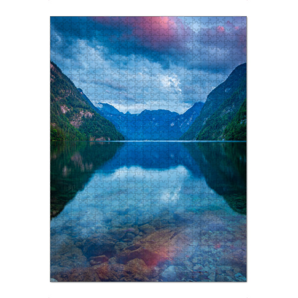 Puzzle Ravensburger "Königssee im Abendlicht" artboxONE - Natur,Reise