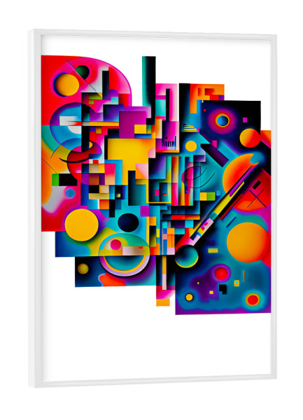 Poster mit weißem Rahmen "Abstraction" artboxONE - Abstrakt,Geometrie