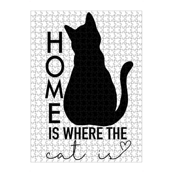 Puzzle Ravensburger "Zuhause ist, wo die Katze ist" artboxONE - Tiere,Fashion,Festivals