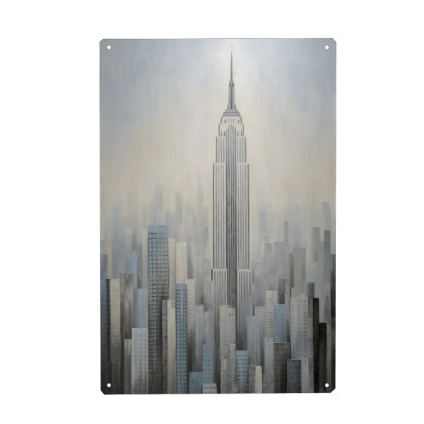 Holzbild "New York Pastel" artboxONE - Städte / New York,Abstrakt,Architektur