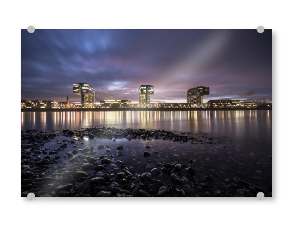 Acrylglasbild "Köln Kranhäuser" artboxONE - Städte / Köln,Reise,Architektur