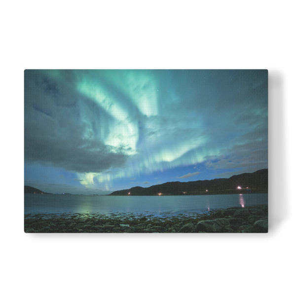Leinwandbild "Nordlicht Norwegen" artboxONE - Natur,Reise