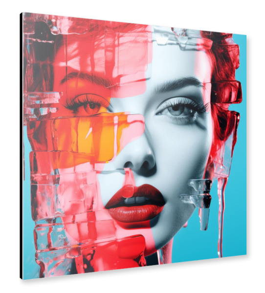 Alu-Dibond "EISFRAU" 30x30 cm artboxONE