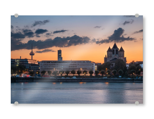Acrylglasbild "Konrad-Adenauer-Ufer Köln" artboxONE - Städte,Städte / Köln