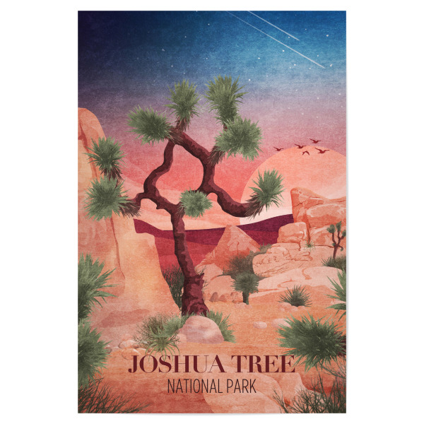 Poster 30x20 cm "Tunaboylu - Joshua Tree" artboxONE - Typografie,Natur,Reise