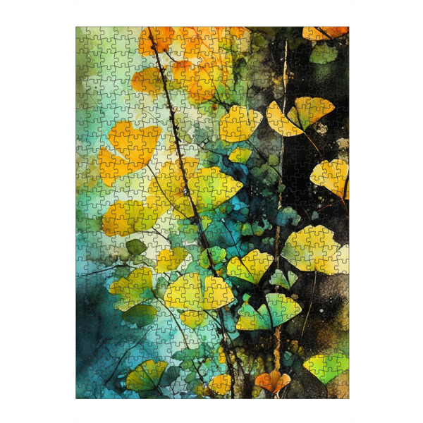 artboxONE Puzzle "Ginko Biloba F" artboxONE - Natur,Floral - Ginkgo,Biloba,Ginkgo biloba,Baum,Wald,Blätter,Natur - Bild ginkgo