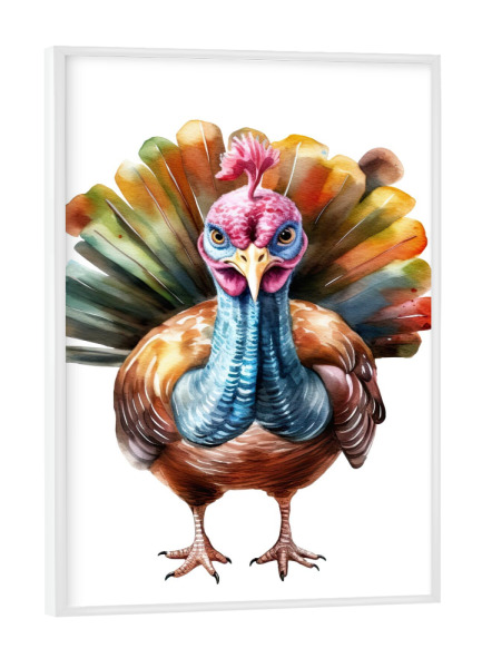 Poster mit weißem Rahmen "Bunte Türkei" artboxONE - Natur,Tiere,Comic,Festivals,Lustig