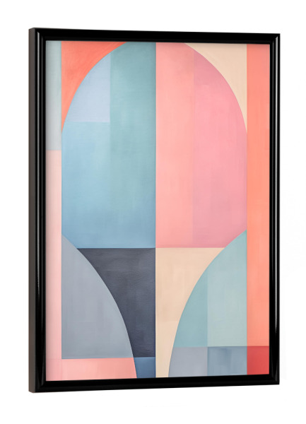 Poster mit schwarzem Rahmen "Abstrakte Form" artboxONE - Abstrakt,Geometrie