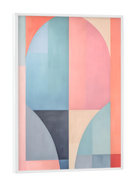 Poster mit weißem Rahmen "Abstrakte Form" artboxONE - Abstrakt,Geometrie